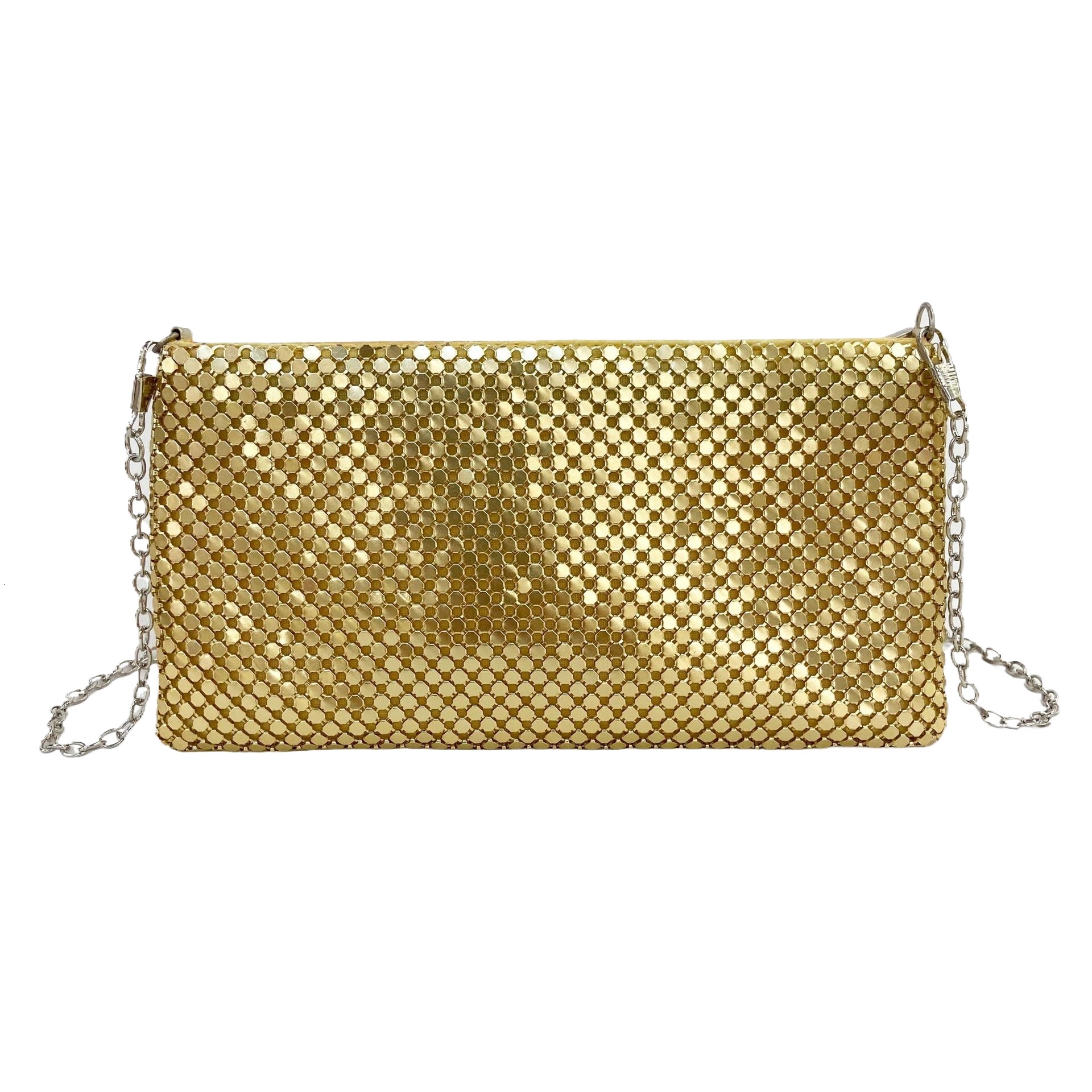 New Sequin Hand-Held Party Gown, Aluminum Foil Dinner Handbag, Change Phone Bag, Clutch Purple