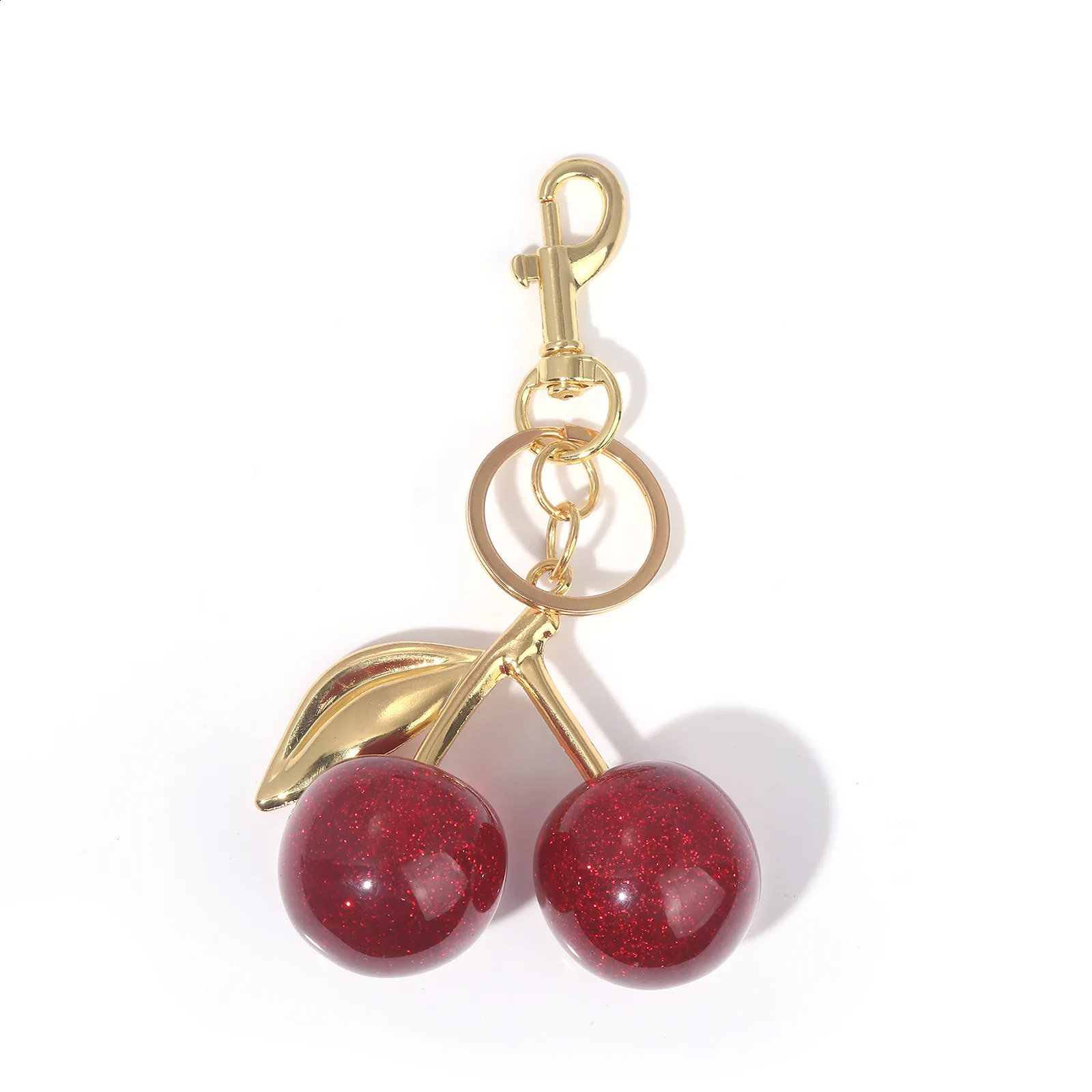 Cherry Pendant Keychains for Women Bag Pendant Couple Car Key Chains Jewelry Gift Decoration Accessories 250107