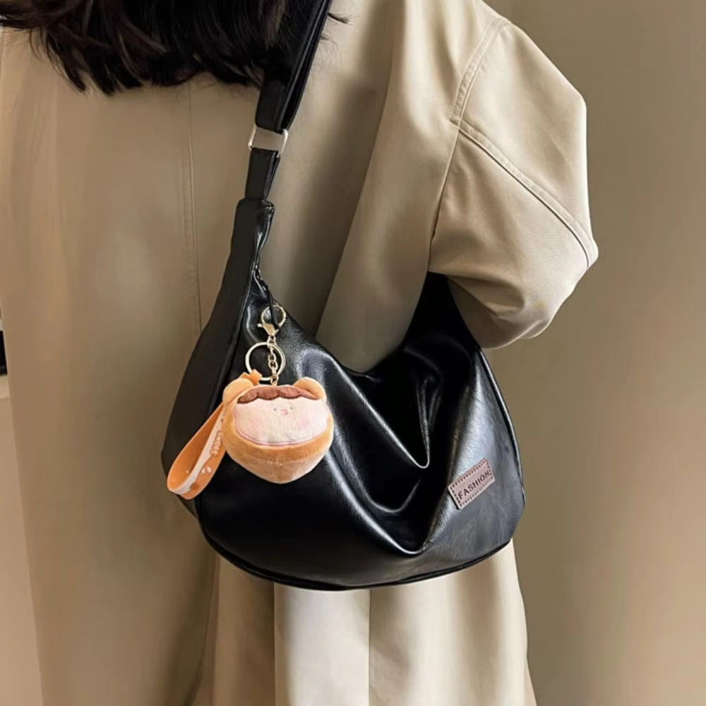Underarm For Niche Women Fashionable Retro Dumpg Versatile Single Shoulder Crossbody Bag PU Japan and Korean Style