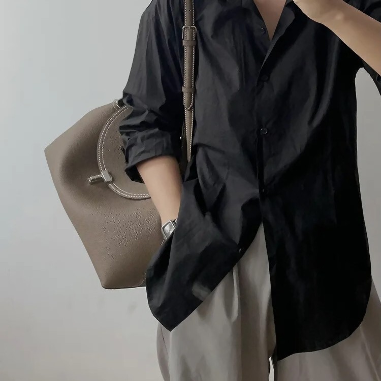 Bag Small Niche T-Shaped Buckle Large Capacity Single Shoulder Crossbody Versatile Commuting Handbag Armpit Tote Bag For Women