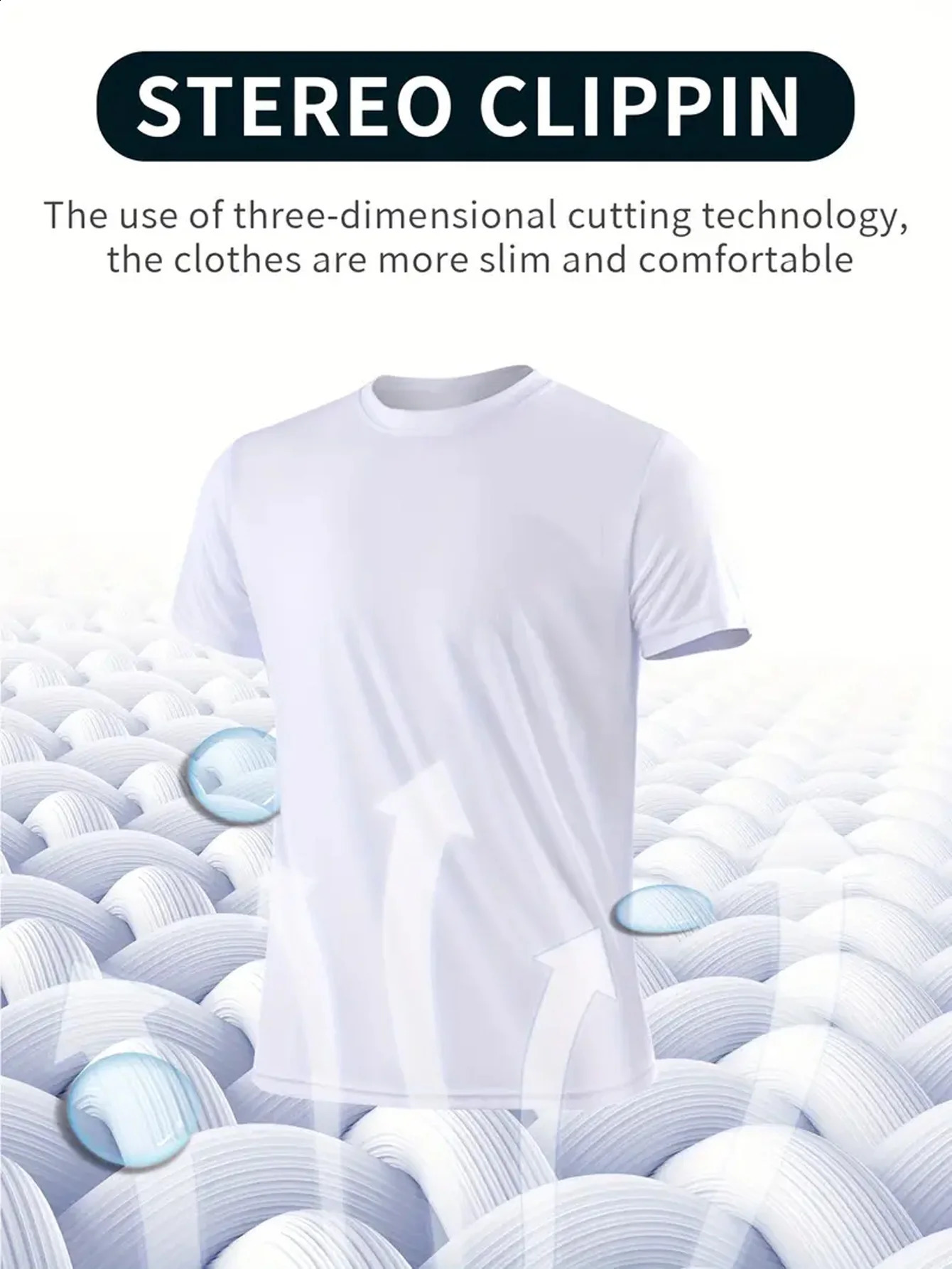 Round Neck TShirt 3Piece White UltraLight Mens QuickDrying Breathable SweatAbsorbent Shirt Suitable for Fitness Gym and Ru 250120