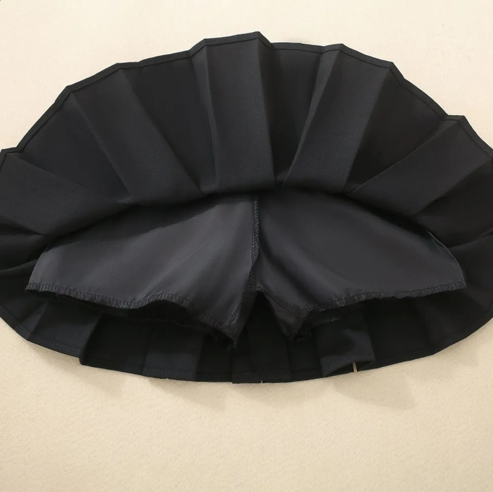 4918 Girls Solid Color Pleated Skirt Autumn Little Girls Skirt Korean Childrens College Style Skirt 250206