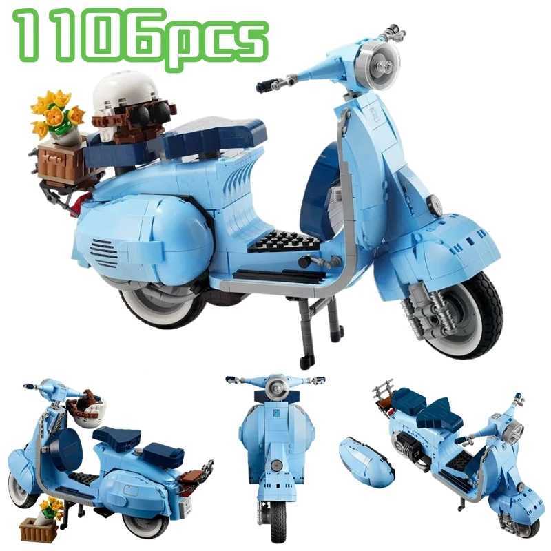 2024 Technical Roman Holiday s 125 Motorcycle Building Blocks City MOTO Model Bricks MOC 10298 Assemble Toys Kid Boy GiftsC250206