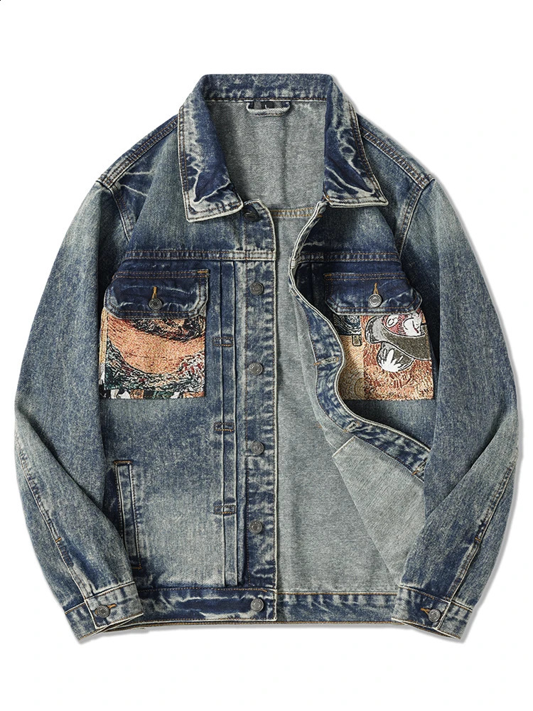 Premium Quality Denim Jacket with a Relaxed Fit Perfect for Streetwear Fans 250206
