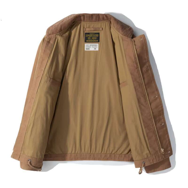 Navy N 1 Deck Jacket, Thin Stand Up Collar Coat, Outdoor Trekking Training, Fiess Sports, Camping Blazer, Workwear