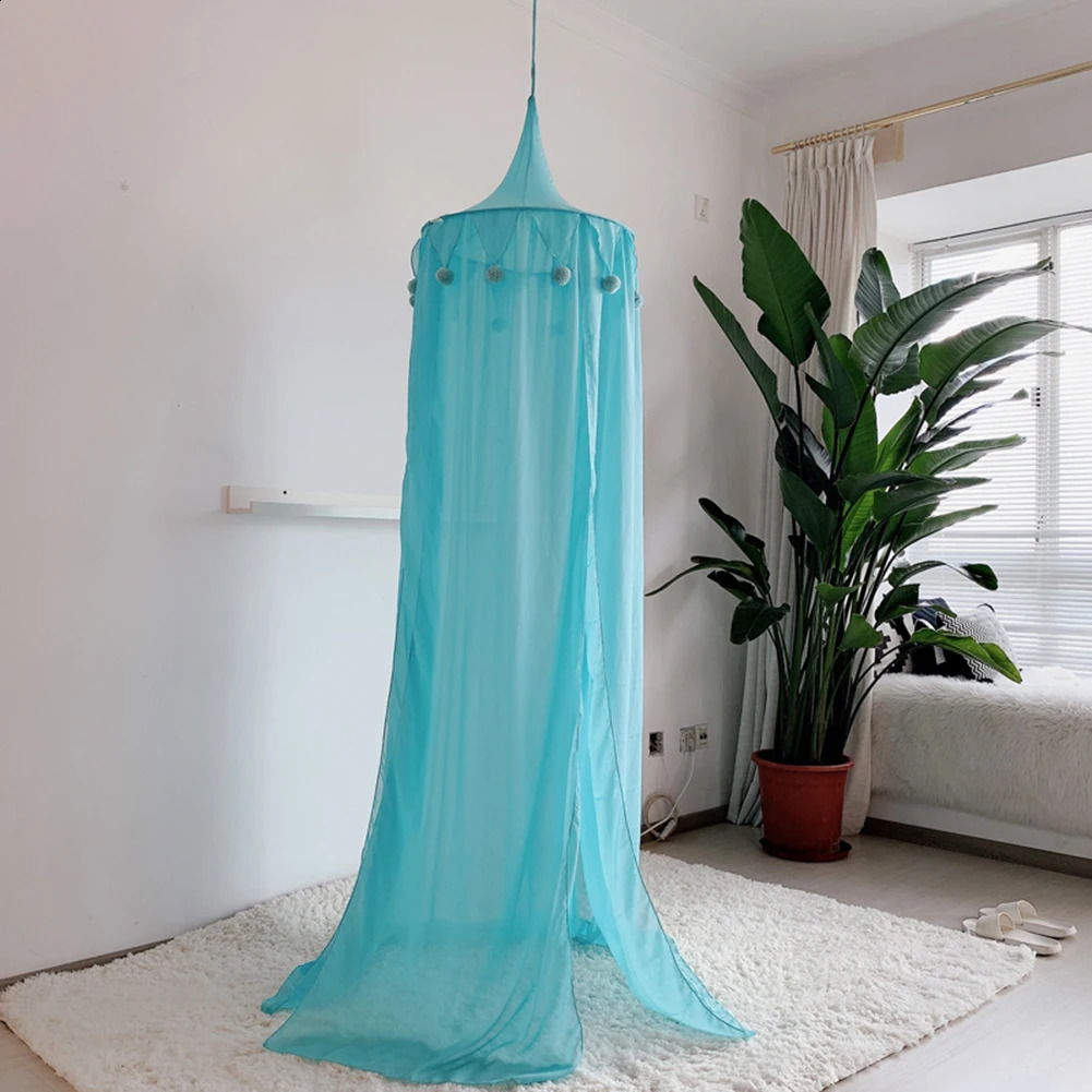 Princess Baby Mosquito Net Bed Kids Canopy Bedcover Curtain Bedding Decor Hung Dome Crib Netting 250206