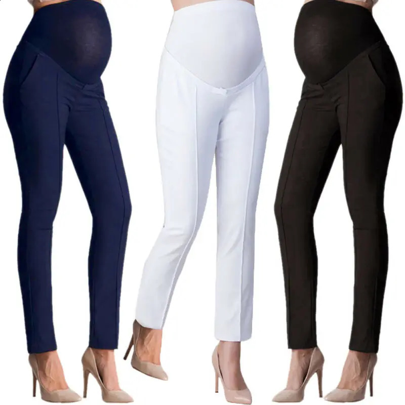 Elastic Lift Maternity Clothes Pregnancy Trousers For Pregnant Women Pants Full Ankle Length 250206