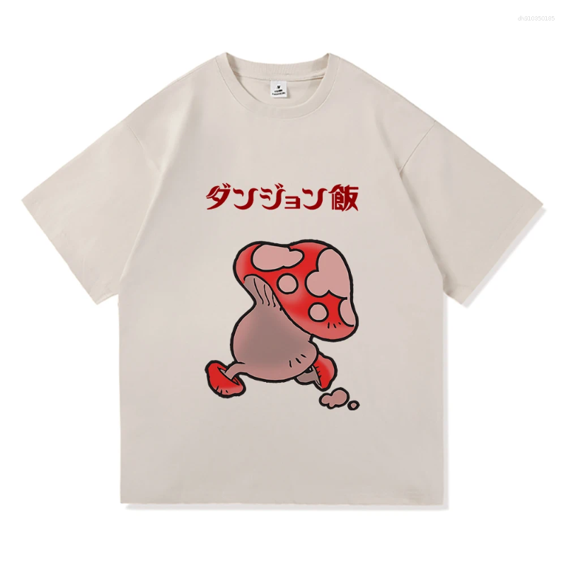 Men's T Shirts Anime Delicious In Dungeon Meshi Laios Touden Shirt Fashion Men Skull Halloween Tshirt Unisex Falin Chimera Cotton Tees