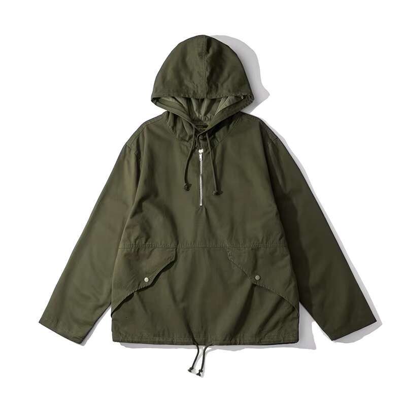 Camo Hooded Windbreaker Coat, Combat Jacket, Camping Hiking Hunting Outdoor Trekking Parka ECWCS PARKA