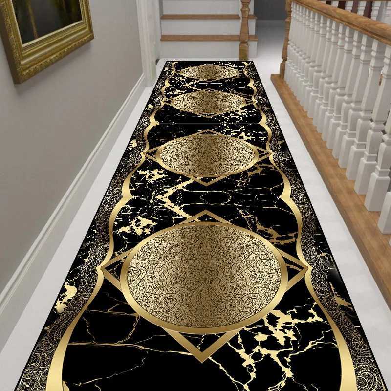 Bohemian Long Corridor Carpet Luxury European Decoration Hallway Rug Non-slip Easy Cleaning Floor Mat Stairway Runners Carpets Z250206