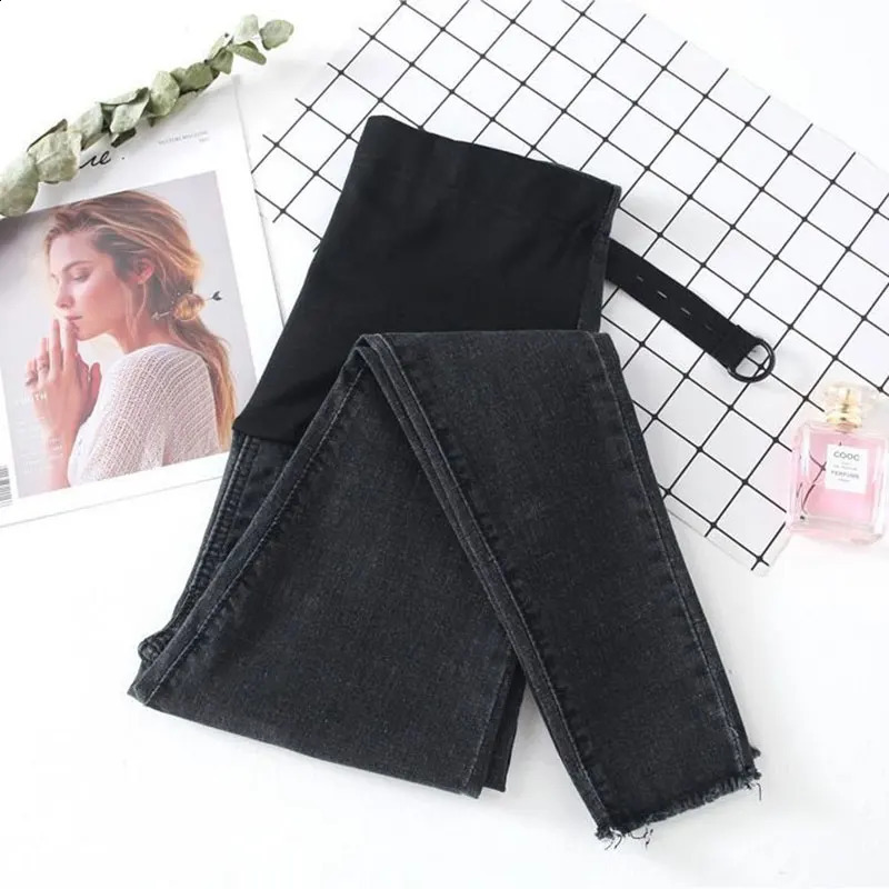 Sky Blue Maternity Pants Pregnancy Clothes Denim Jeans Leggings for Pregnant Women Clothes Nursing Trousers Capris M-2XL 250206