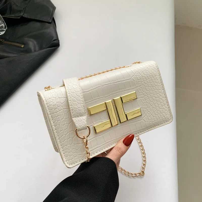 Luxury Designer Bags Wen Handbag Fi Simple Cmute Small Square Bag Vintage Alligator Pattern Flap Shoder Crossbody Bag Z250206