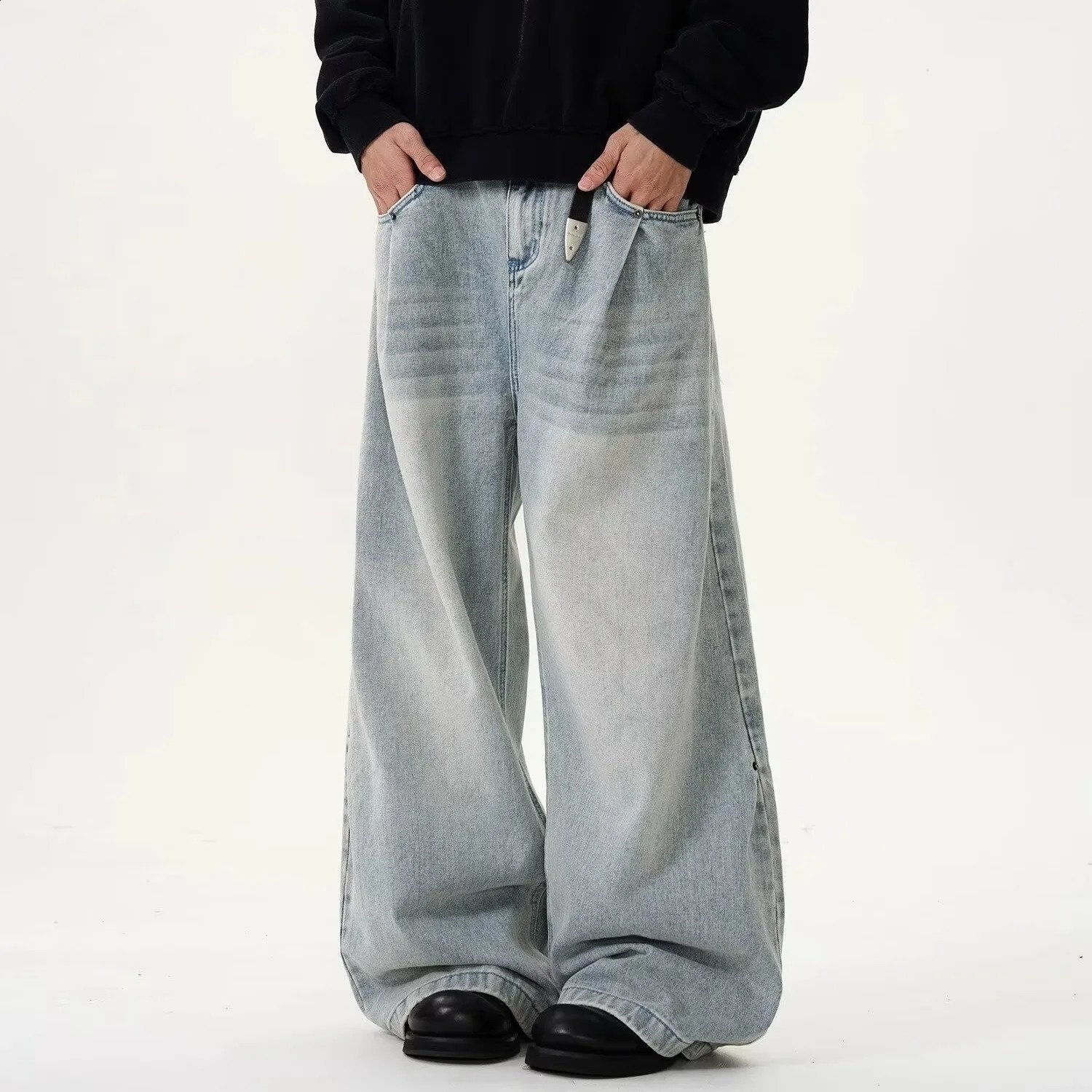Mens Y2K Jeans Vintage Baggy Jean Pants Grunge Aesthetic Skater Pants Streetwear Relaxed Fit Jeans Trousers 250206