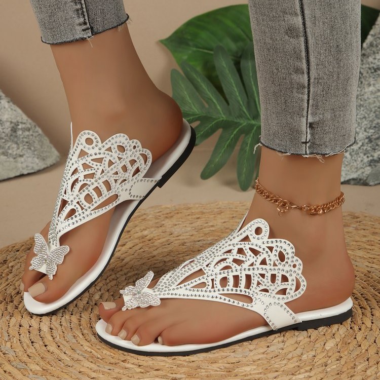 2025 slippers for women womens Flip Flops sandals slides butterfly black white blue indoor outdoor casual shoes trainers sneakers