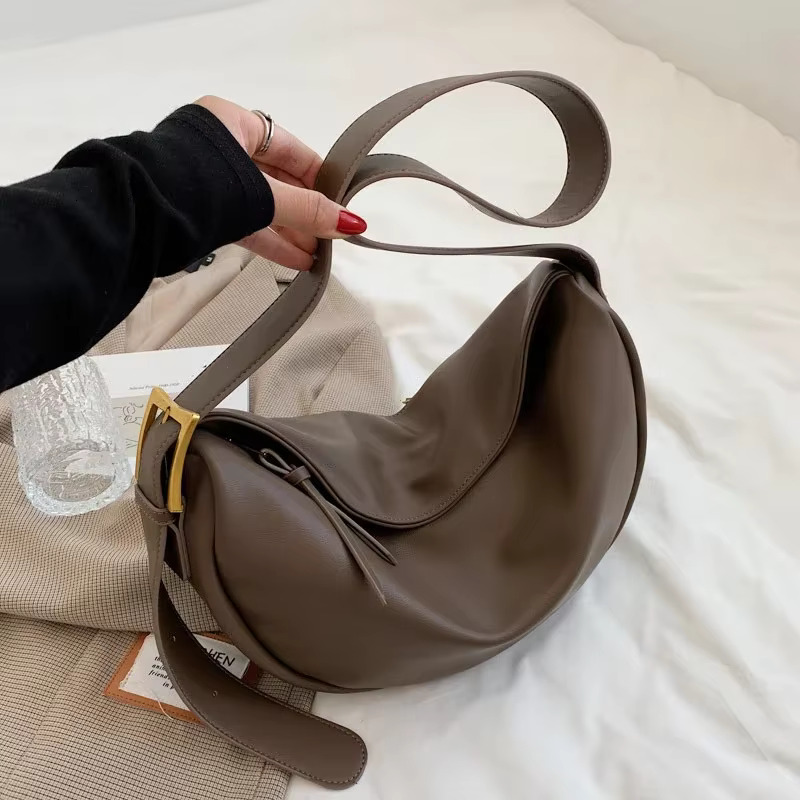 Crossbody For Women Large Capacity Handbags Solid Soft Shoulder Bags Female Casual Travel Hobos Bag Vintage Sac New PU Cartoon