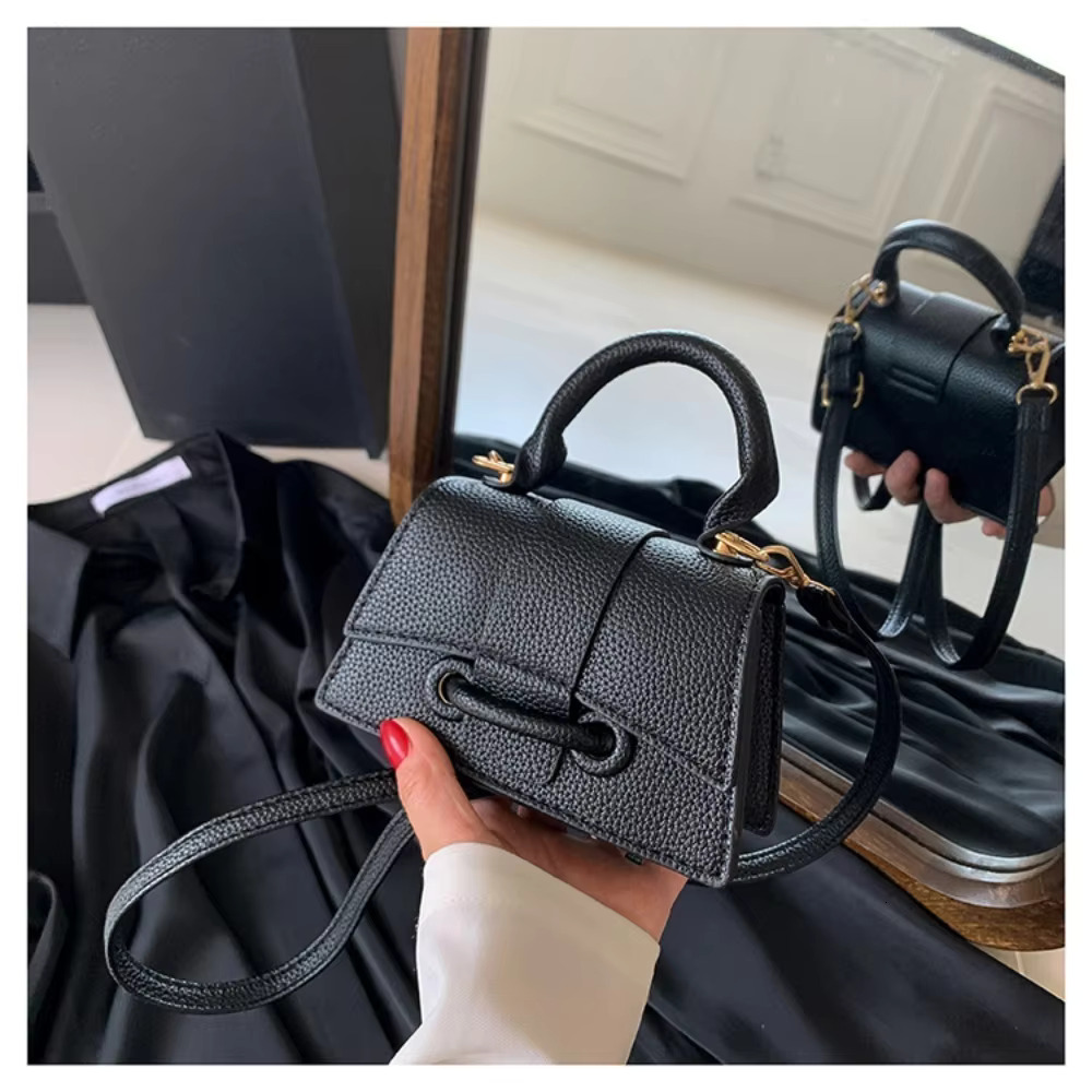 Lovito Sporty Plain Basic Shoulder Tote Bag For Women PU Japan and Korean Style
