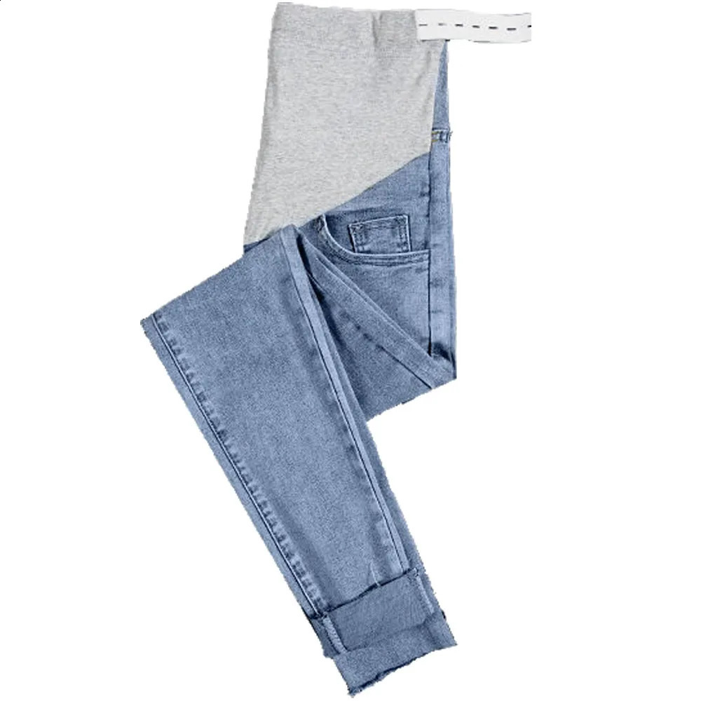 Maternity Pregnancy Leggings Stretch Jeans Pants Spring Summer Thin Cotton Maternity Jeans Maternity Wear 250206