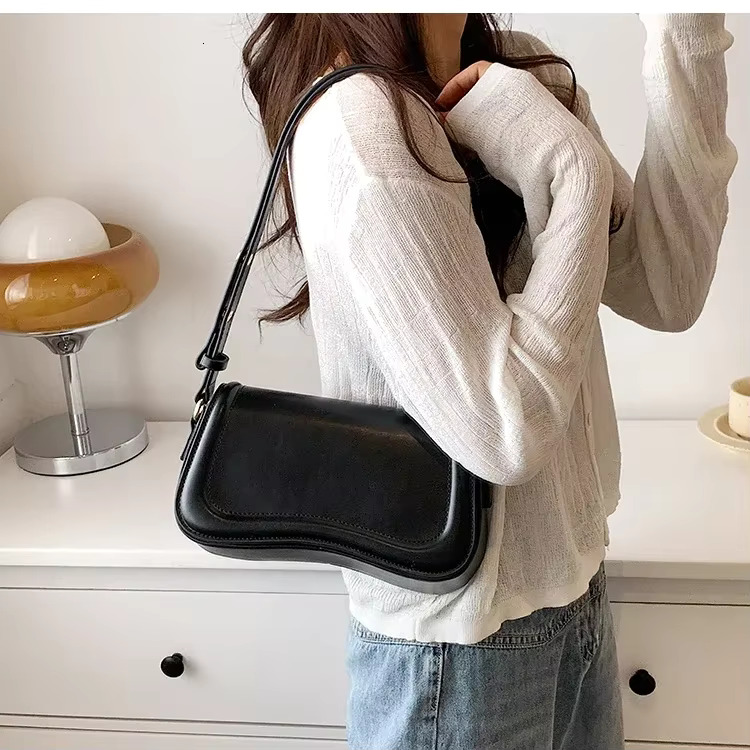 New Designer Shoulder Crossbody Bags For Women Pu Leather Trend Female Underarm Bag Fashion Purse Flap Handbags PU Cartoon