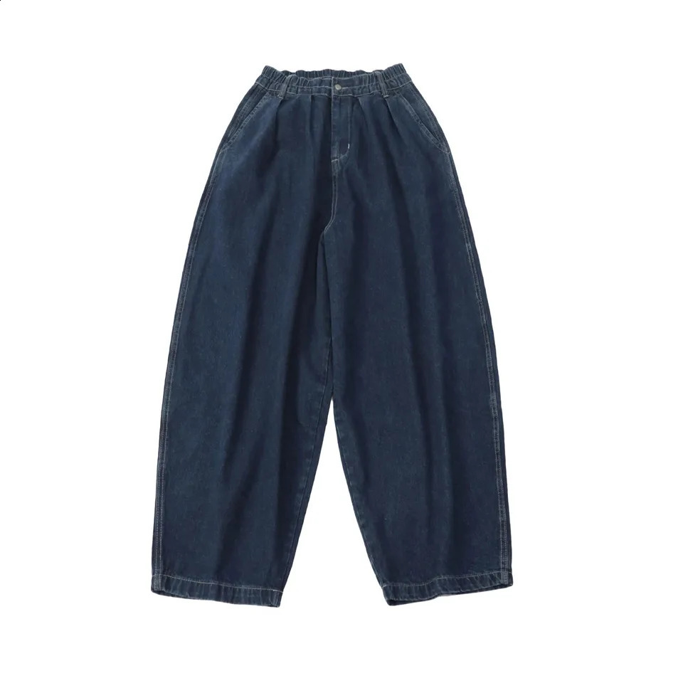 Autumn Winter Cowboy Blue Baggy Jeans Wide-Legs Y2k Longsleeve Flared Jeans Man Pants Japan Korean Harajuku Vintage Denim Jeans 250206
