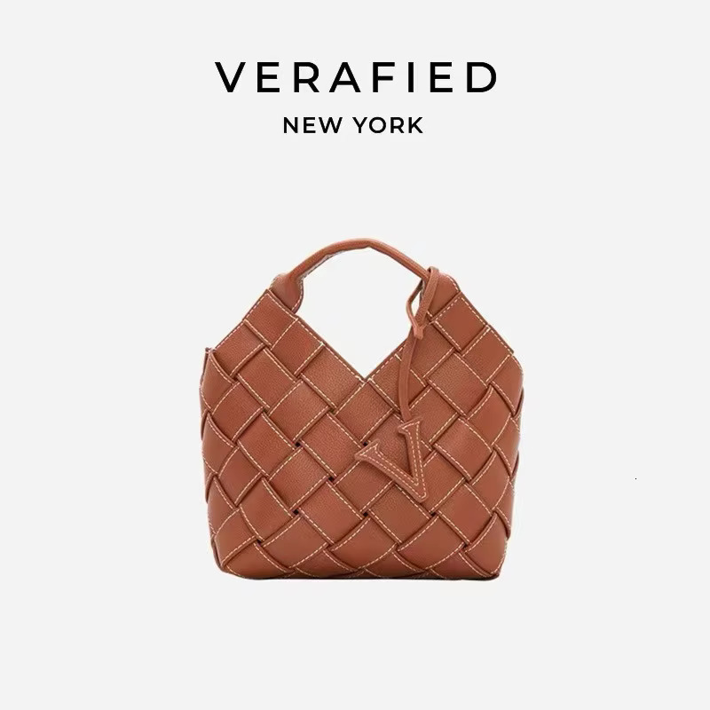 VERA BY VERAFIED Light women's versatile design autumn and winter fashion handbag crossbody hand woven bag