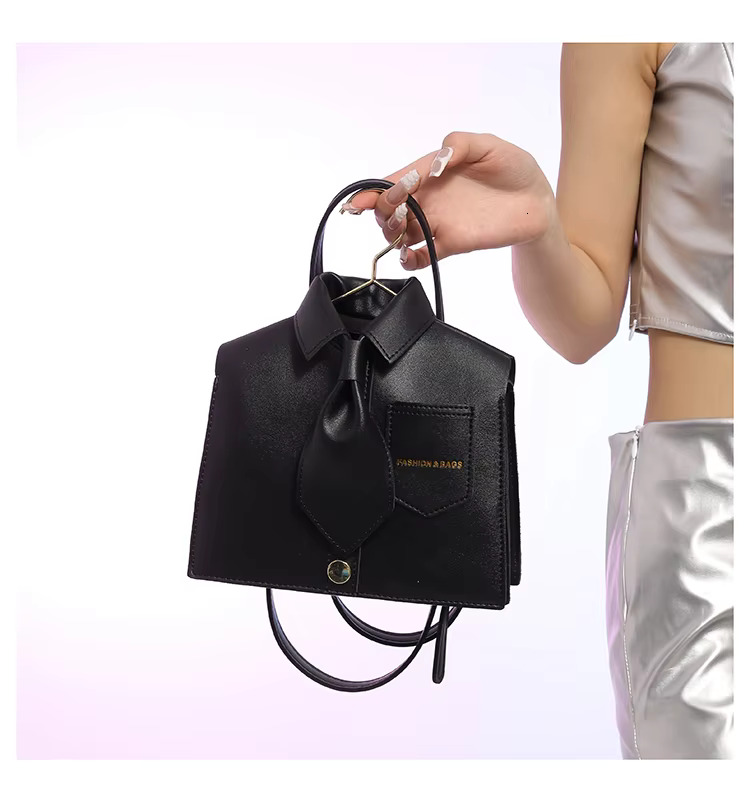 Hot Selg Creative Design Versatile PU Shoulder New Fashion Trend Niche Women's Crossbody Bag Sewing Thread PU Cartoon