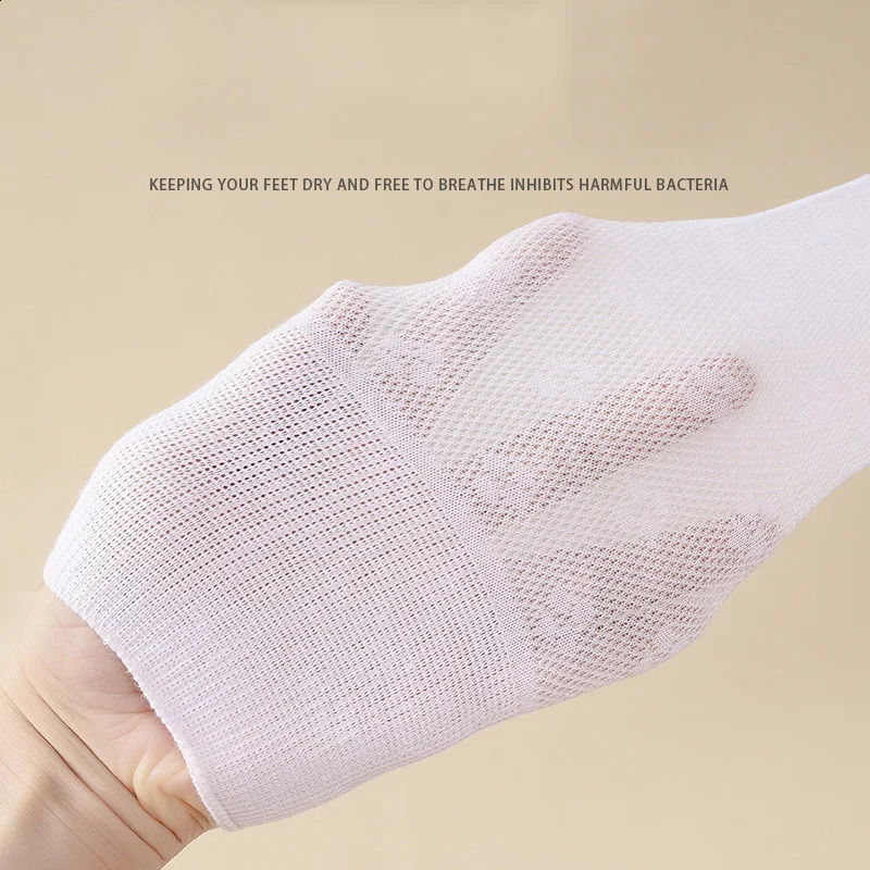 10pcs=5 Pairs High Elasticity Prevent Varicose Veins Socks Women Mens Diabetics Patients Cotton Loose Plus Size Prue Color Socks 250121