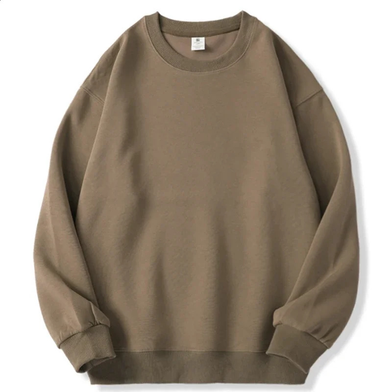 Autumn Women Basic Round Neck Hoodie Tops Lady Streetwear Leisure Daily Long Sleeve Clothes Female Comfortable Cotton Pullover 250206