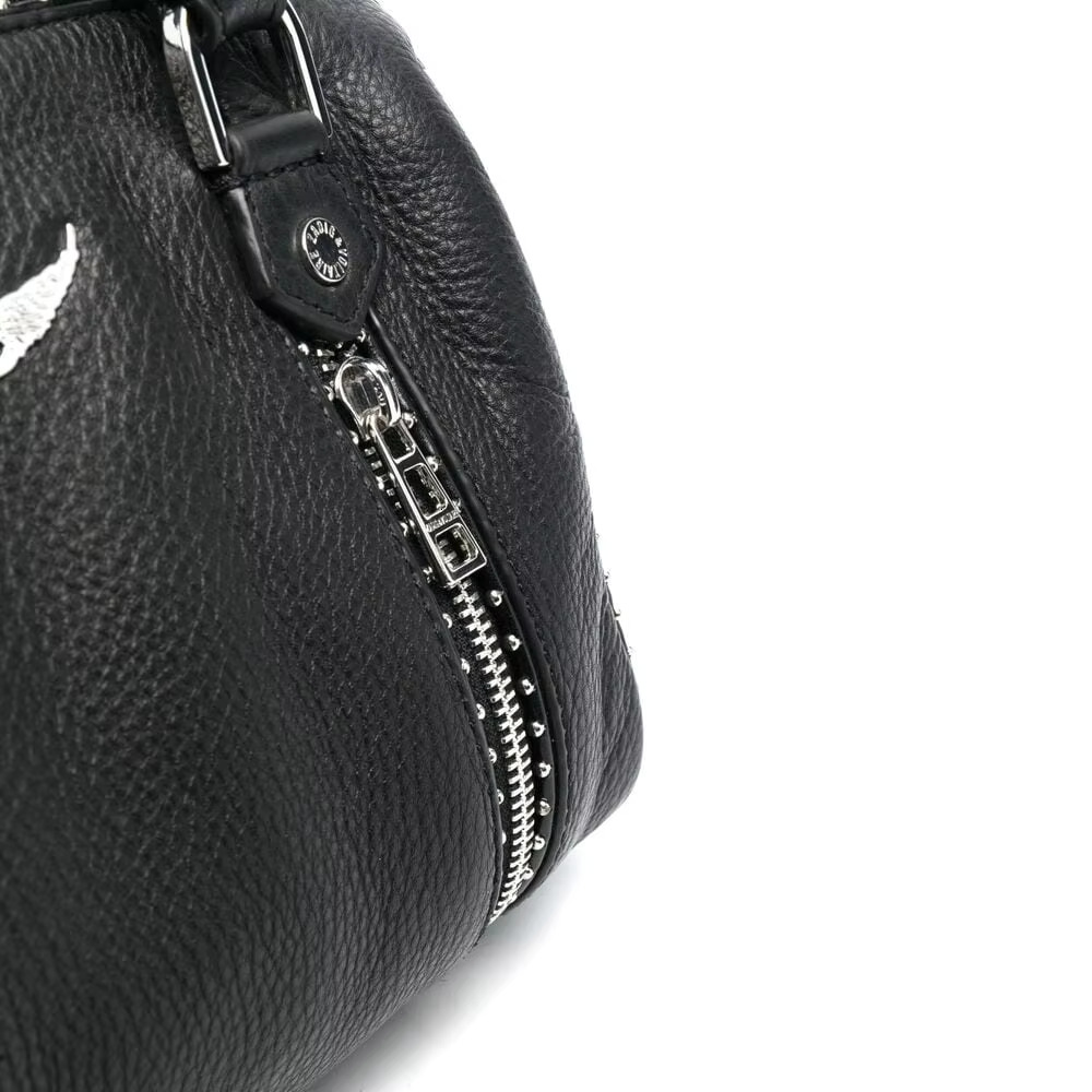 Genuine Leather Women's Niche Brand High Quality Fashion Handbag Light Retro Rivets Design Simple Shoulder Bag