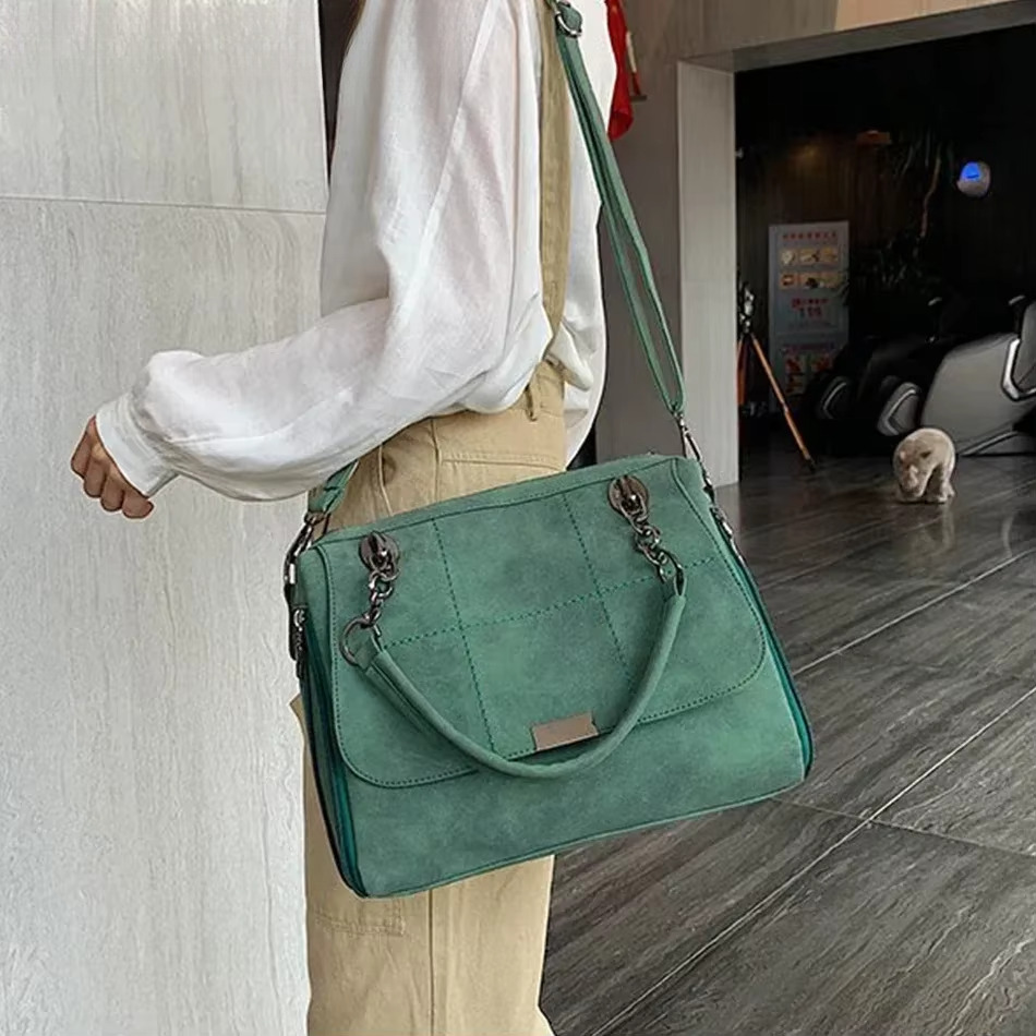 Casual Shoulder High Quality Soft Scrub Leather Crossbody For Handbags Women Bags Designer Sac A Main