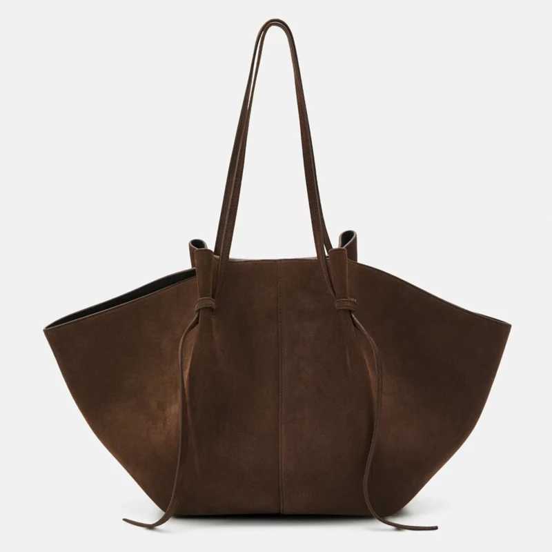 Faux Suede Tote Bags For Wen Luxury Designer Handbags Purses 2025 New In Vintage Large Capaci Shoder Cust Name Initials Z250318