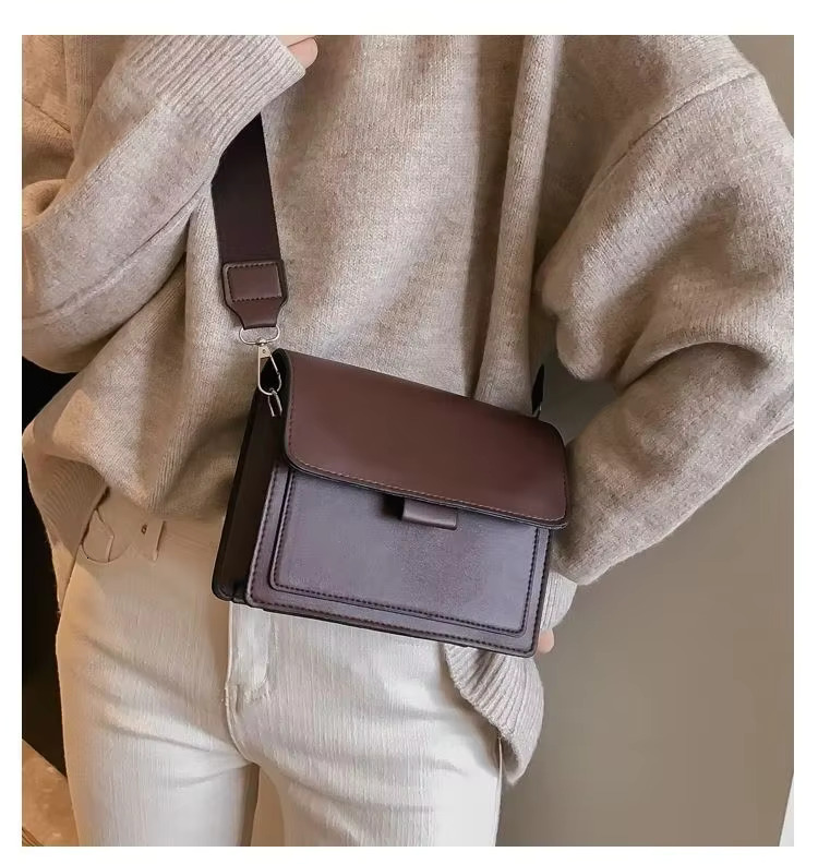 Classic Designer PU Leather Crossbody For Women Travel Handle Handbag Fashion Shoulder Messenger Ladies Small Flap Bag PU Cartoon