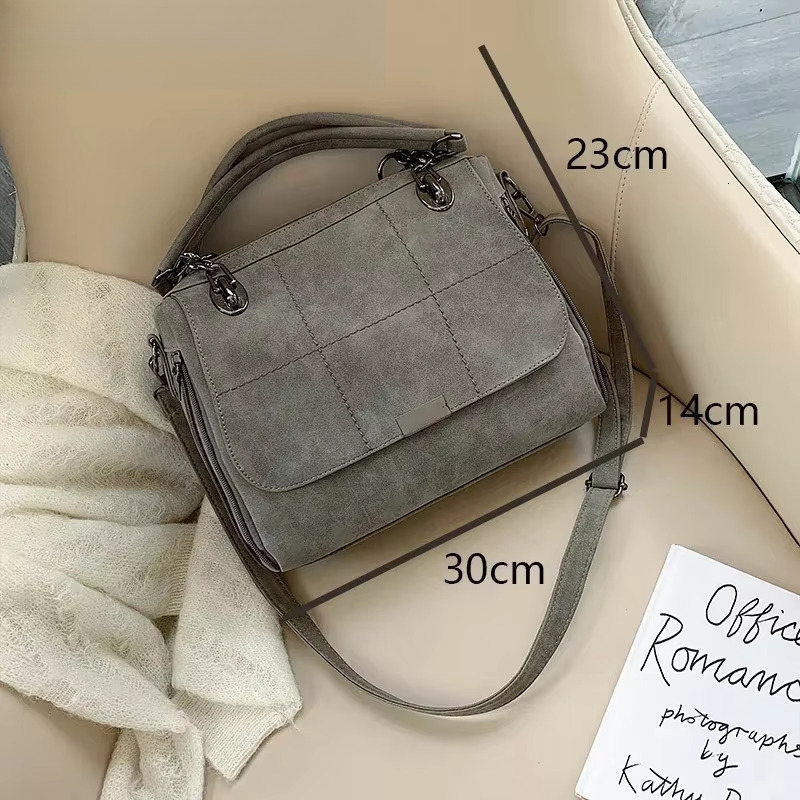 Casual Shoulder High Quality Soft Scrub Leather Crossbody For Handbags Women Bags Designer Sac A Main