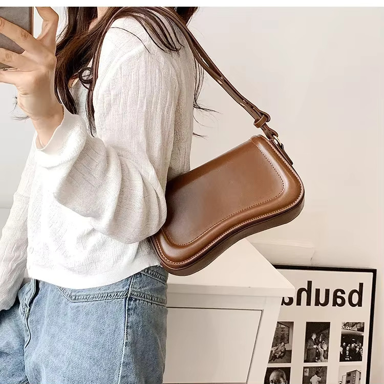 New Designer Shoulder Crossbody Bags For Women Pu Leather Trend Female Underarm Bag Fashion Purse Flap Handbags PU Cartoon