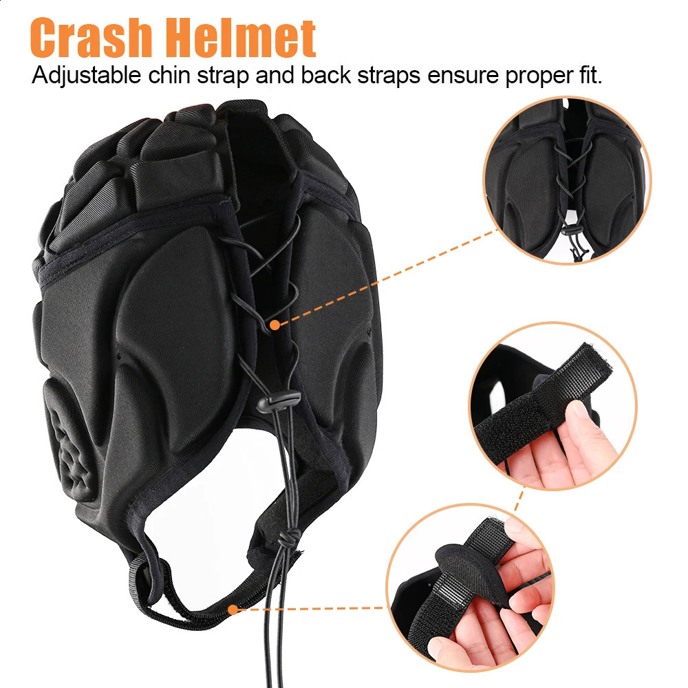 Rugby skiing helmet anti fall breathable football goalkeeper helmet 250120