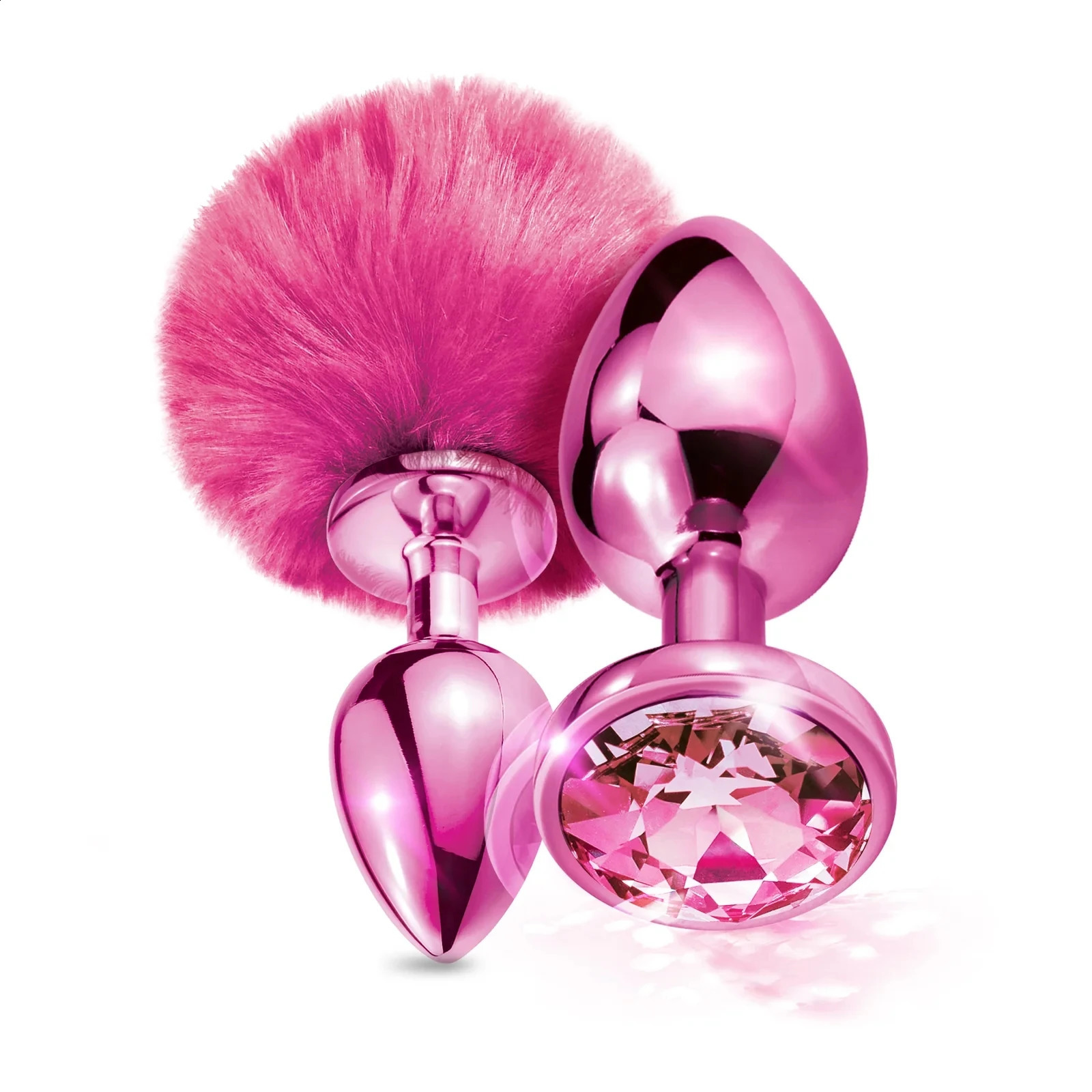 Fox Tail Small Medium Large Butt Plug Set Metal Bunny Tail Anal Plug Jewelry Steel Anal Sex Toy Trainer Exotic Dildo Cosplay 250108