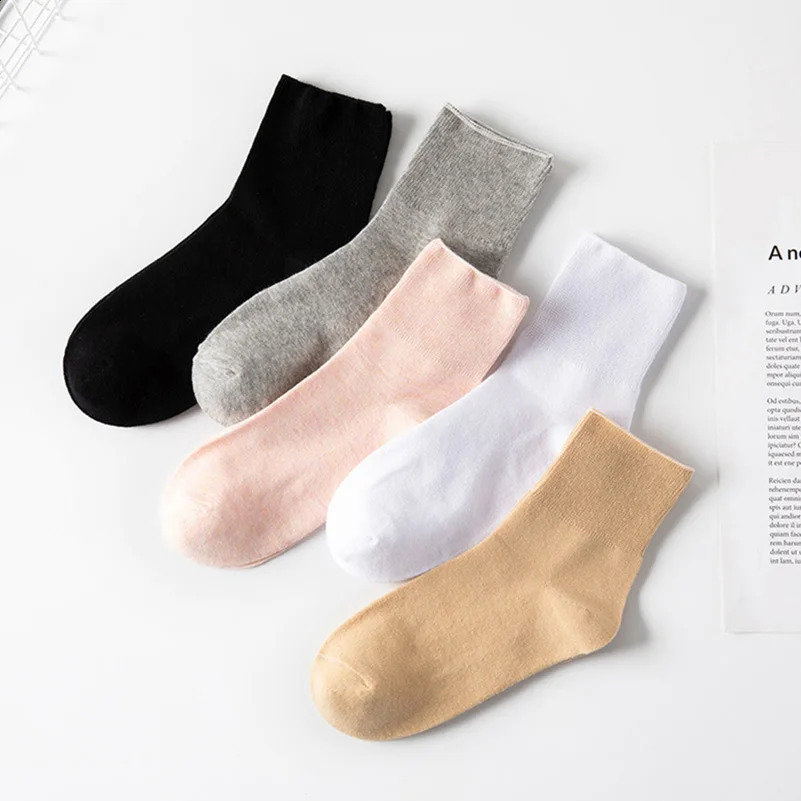 5 Pairs/pack Plus Size Prevent Varicose Veins Socks Women Diabetics Patients Cotton Loose Mouth Sock Men Women Comfortable Meias 250121