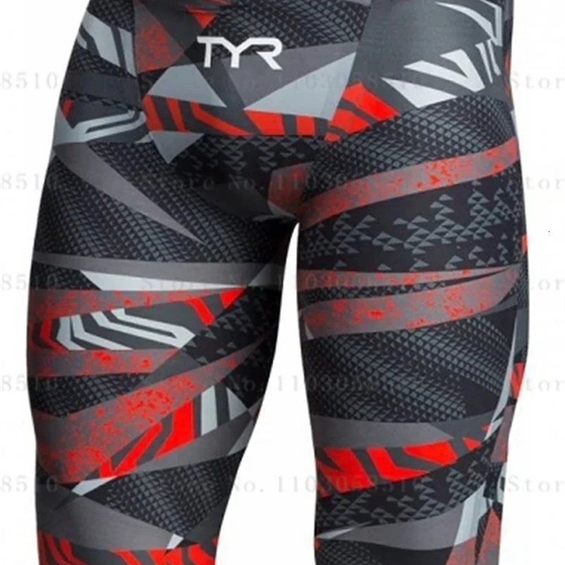 Men Swim Jammer Swimming Trunks Professional Swim Surf Trunks Beach Uv Protection Gym Endurance Athletic Training Tights Shorts y250121
