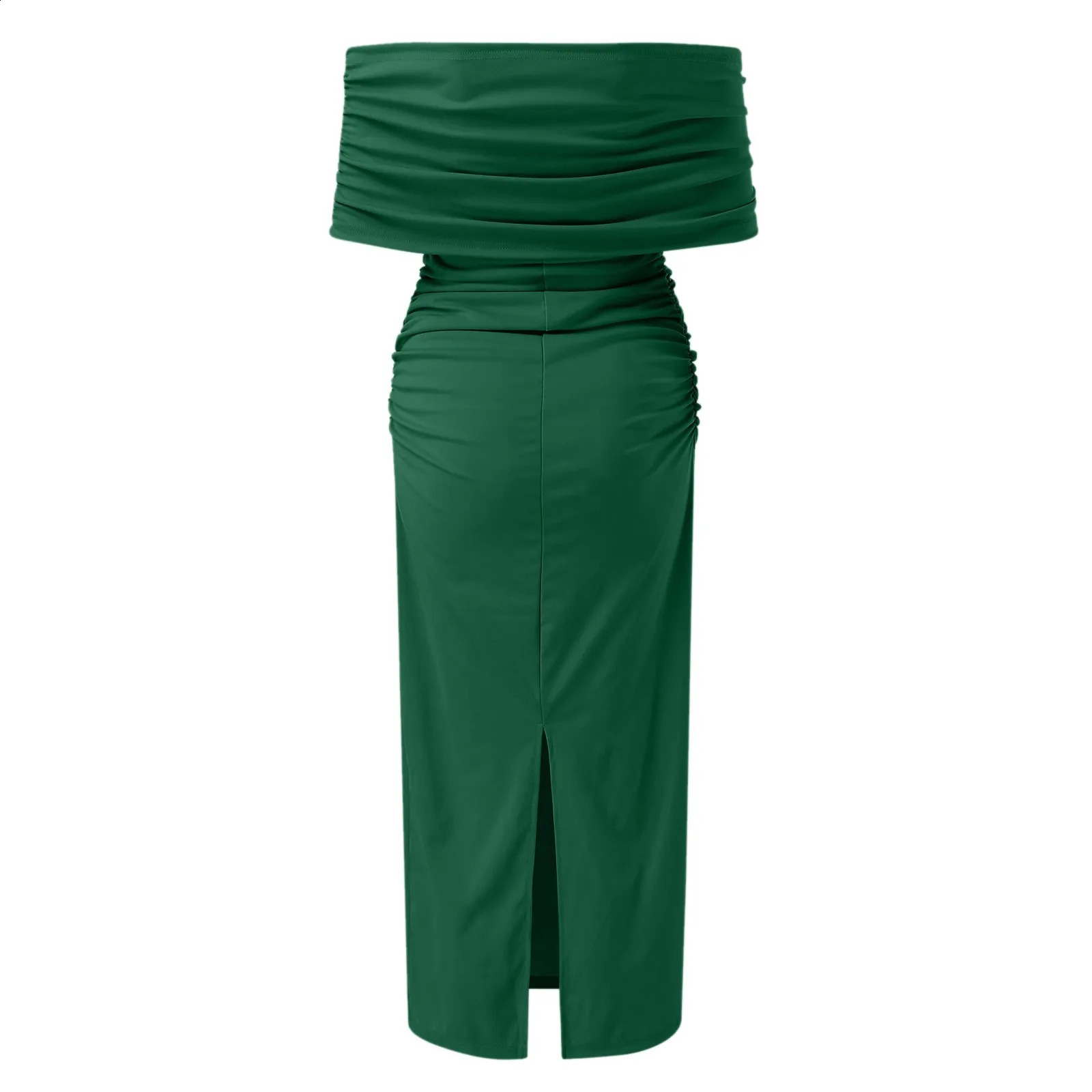 Midi Dresses Girl Style Offshoulder Low Breast Split Strap Slimming Dress Long Skirt Vestidos De Fiesta 250206