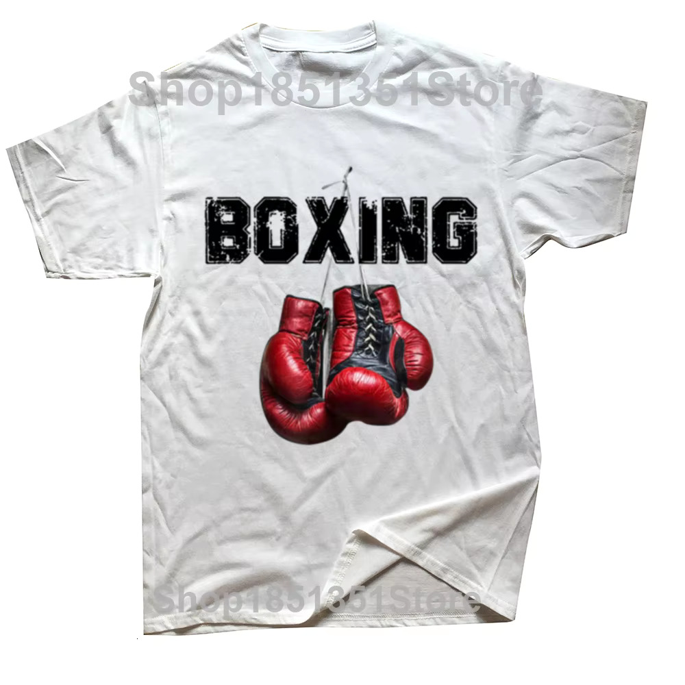 Funny I Love Boxing T Shirts Graphic Cotton Streetwear Short Sleeve Birthday Gifts Summer Style T-shirt Mens Clothing