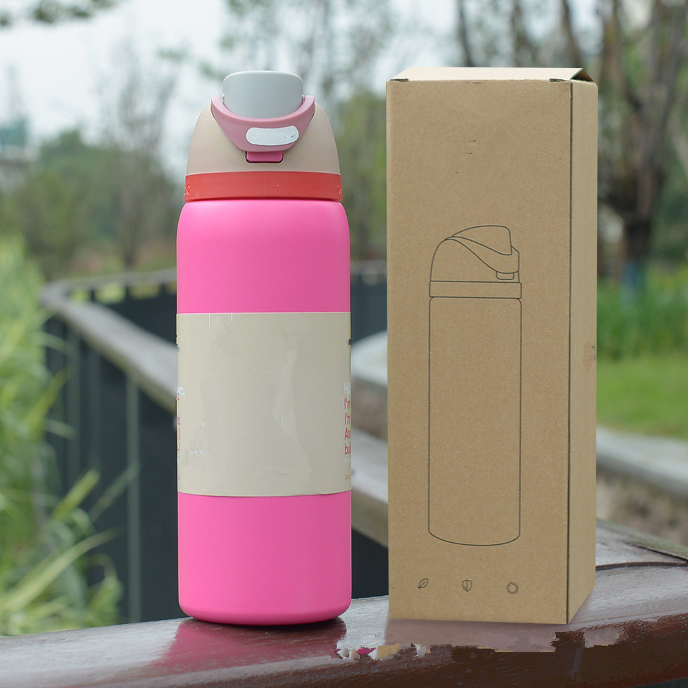 Owala Water Bottles Cat Design Cup Vacuum Flasks Thermoses Drinkware Thermo Stainless Steel Tumblers Thermal Original Cold Coffee Mugs 24oz 32oz 0408