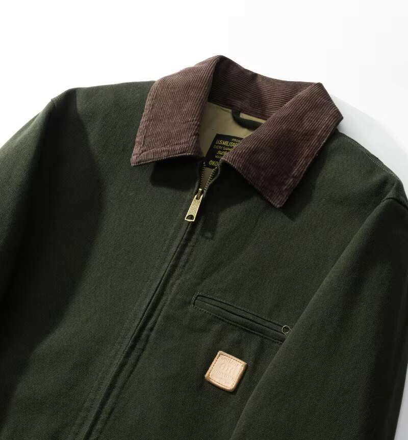 Retro Short J97 Flight Jacket Heavy Motorcycle Windproof Loose Bomber Jersey Outdoor Trekking Camping Training Windbreak Men