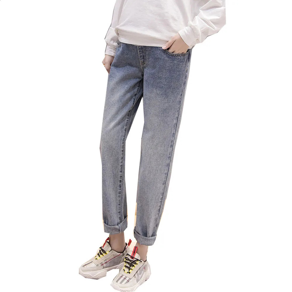 Maternity Pregnancy Leggings Stretch Jeans Pants Spring Summer Thin Cotton Maternity Jeans Maternity Wear 250206