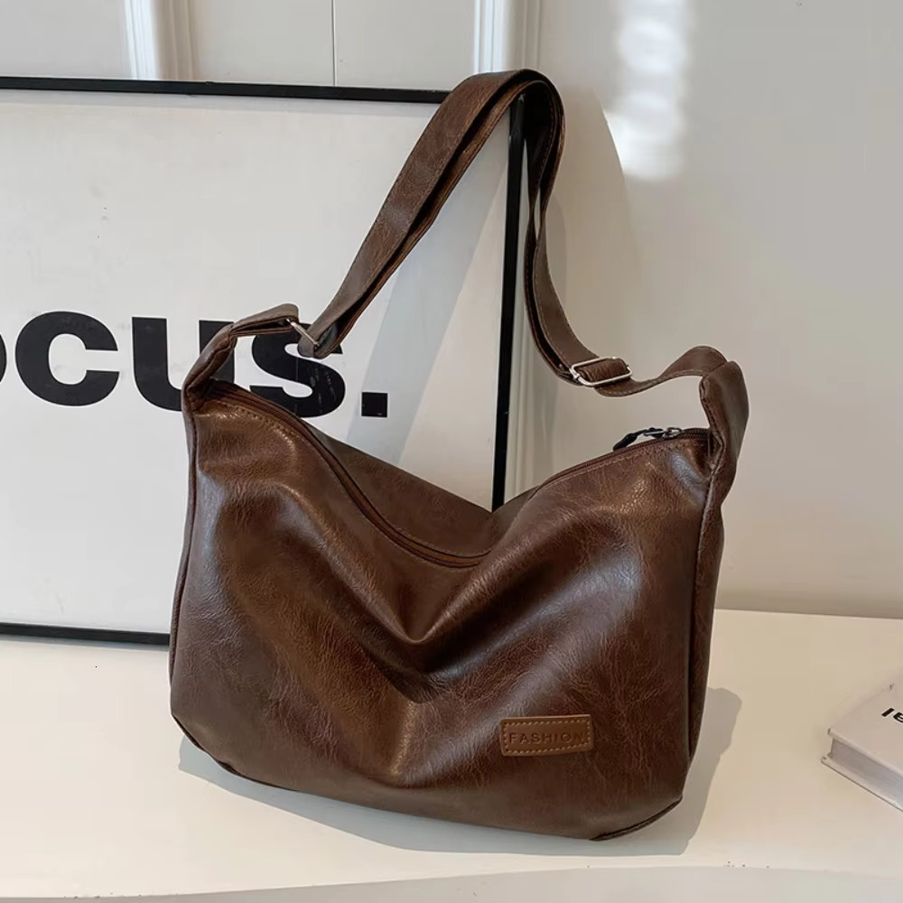 Underarm For Niche Women Fashionable Retro Dumpg Versatile Single Shoulder Crossbody Bag PU Japan and Korean Style