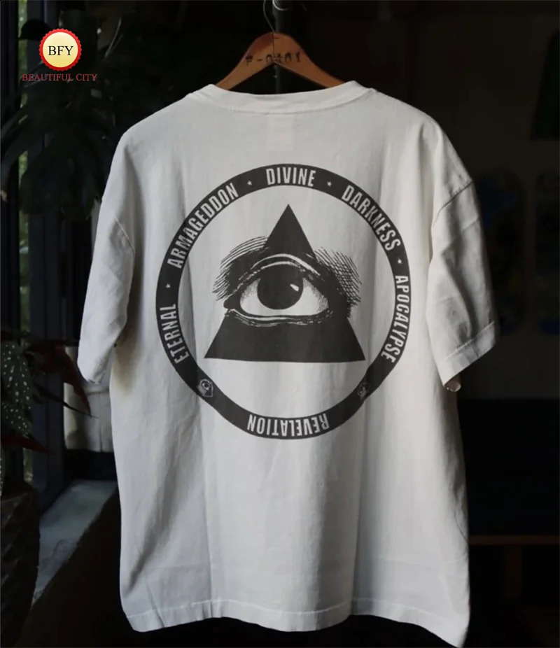 Autumn Saint Cross Printed Hip Hop Casual Loose Round Neck Mens Womens Long Sleeve T-Shirt Tee 250206