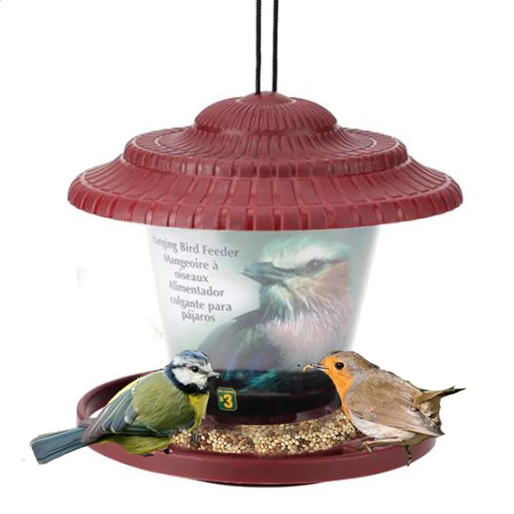 Hanging Wild Bird Feeder Outdoor Pet Food Dispenser Multiple Holes Bird Feeder Automatic Foot Feeding Tool for Flying Animals 250121
