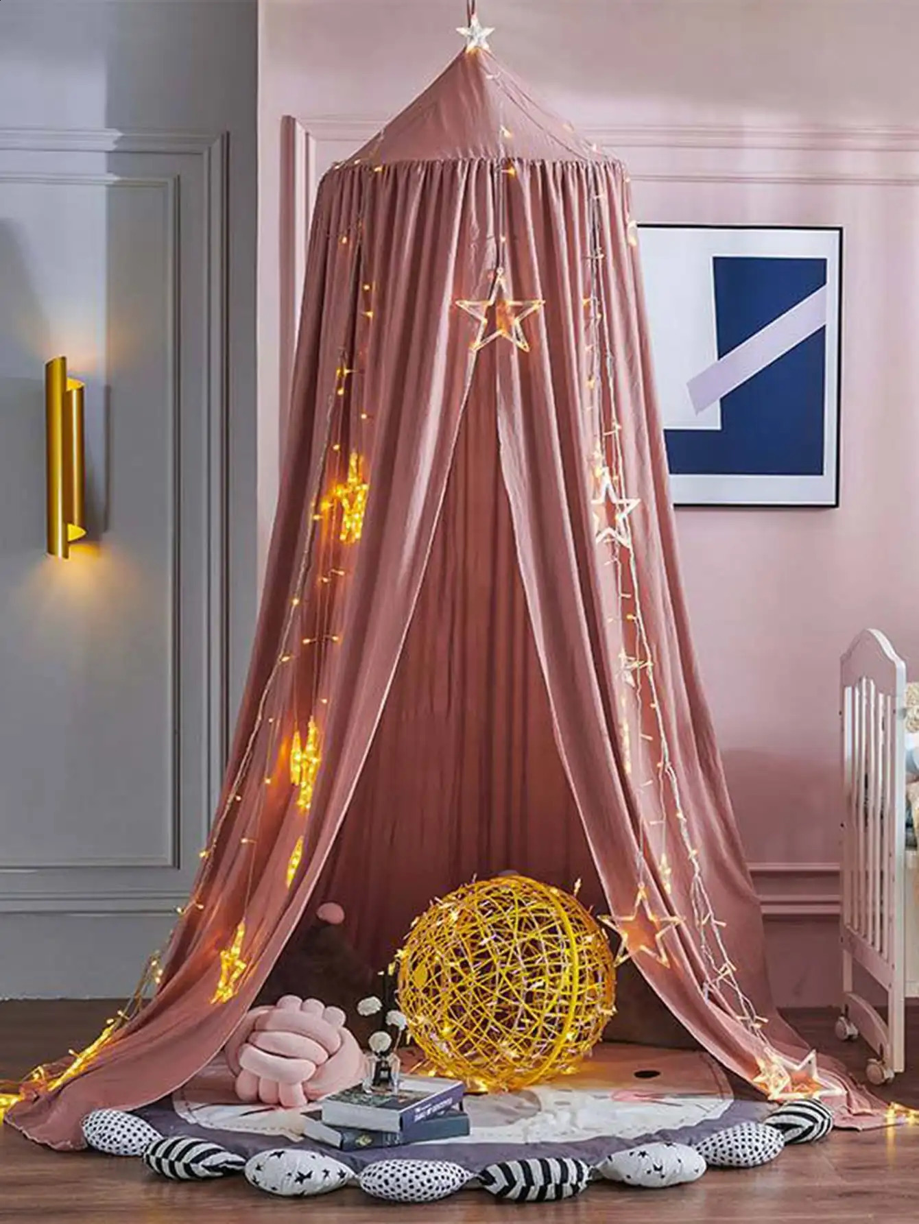 Mosquito Net Baby Crib Curtain Hanging Tent Home Decoration Living Room Bedroom Corner Bed Decor Girl Princess Mosquito Net 250206