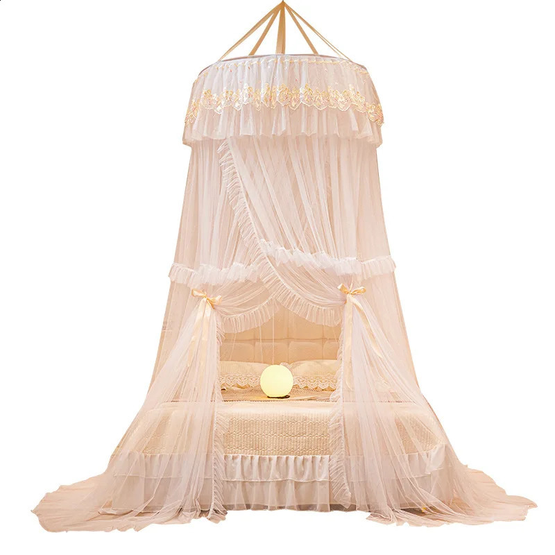 Home And Garden Children Bed Mosquito Net Girl Round Bed Tent Mosquito Nets Bed Curtain Bed Canopy For Double Bed Mosquito Net 250206