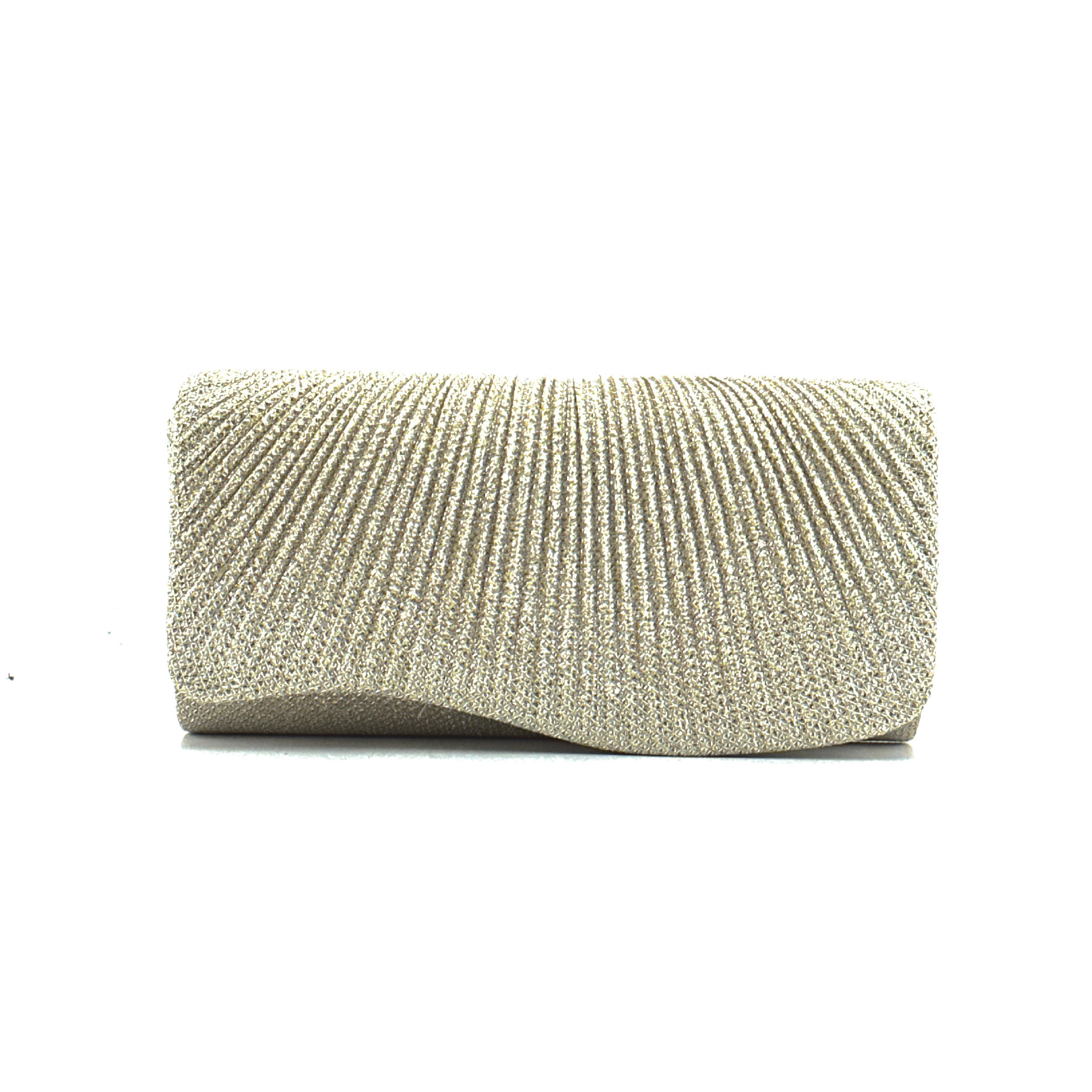 Banquet Ladies' Handbag, Crossbody Fashion New Pleated Bag, Hood, Hand-Held Evening Makeup Bag