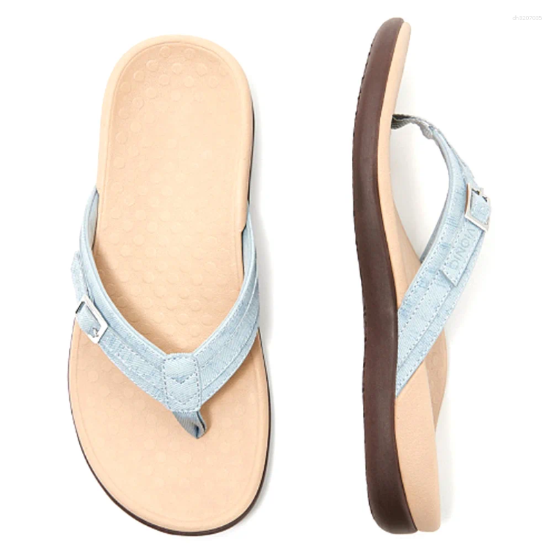 Slippers Womens Flip Flops Arch Support Summer Beach Sandals Comfortable Flat Slide Slip On For Indoor Outdoor