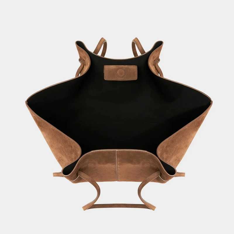 Faux Suede Tote Bags For Wen Luxury Designer Handbags Purses 2025 New In Vintage Large Capaci Shoder Cust Name Initials Z250318
